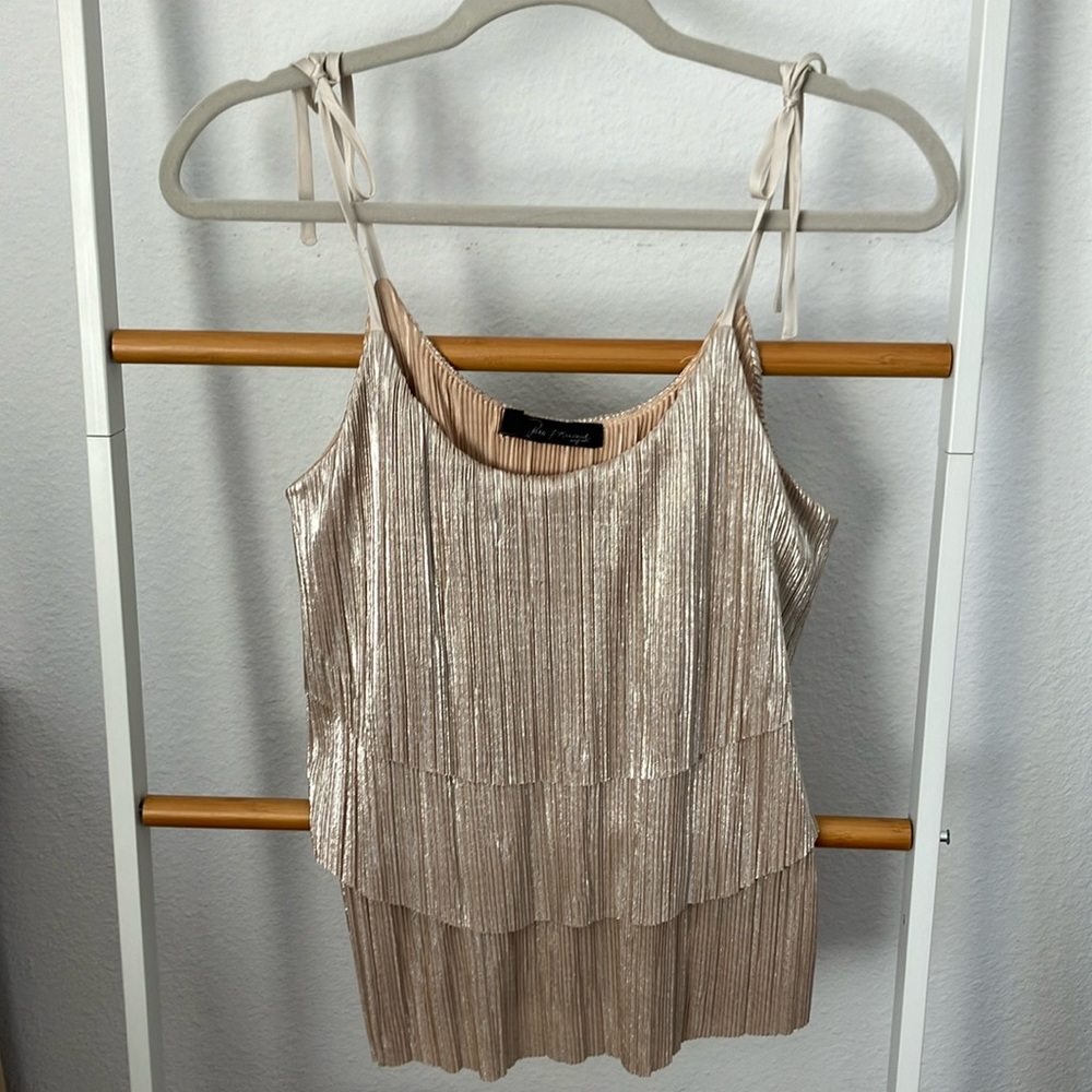 Patterson J Kincaid metallic camisole size small